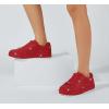 imageLUCKY STEP Platform Rhinestone Fashion Glitter Sneakers  Sparkly Bling Bedazzled Wedding Bridal Shiny Shoes for WomenRed Rhinestone