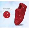 imageLUCKY STEP Platform Rhinestone Fashion Glitter Sneakers  Sparkly Bling Bedazzled Wedding Bridal Shiny Shoes for WomenRed Rhinestone