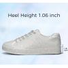 imageLUCKY STEP Platform Rhinestone Fashion Glitter Sneakers  Sparkly Bling Bedazzled Wedding Bridal Shiny Shoes for WomenSilver Rhinestone