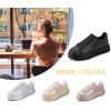 imageLUCKY STEP Rhinestone Sneakers for Women Platform Sparkly Glitter Bling Tennis Shoes Fashion Bedazzled Wedding Bridal Party Walking SneakersBlack