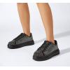 imageLUCKY STEP Rhinestone Sneakers for Women Platform Sparkly Glitter Bling Tennis Shoes Fashion Bedazzled Wedding Bridal Party Walking SneakersBlack