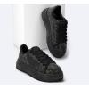 imageLUCKY STEP Rhinestone Sneakers for Women Platform Sparkly Glitter Bling Tennis Shoes Fashion Bedazzled Wedding Bridal Party Walking SneakersBlack