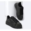imageLUCKY STEP Rhinestone Sneakers for Women Platform Sparkly Glitter Bling Tennis Shoes Fashion Bedazzled Wedding Bridal Party Walking SneakersBlack Rhinestone