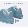imageLUCKY STEP Rhinestone Sneakers for Women Platform Sparkly Glitter Bling Tennis Shoes Fashion Bedazzled Wedding Bridal Party Walking SneakersBlue Rhinestone