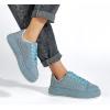 imageLUCKY STEP Rhinestone Sneakers for Women Platform Sparkly Glitter Bling Tennis Shoes Fashion Bedazzled Wedding Bridal Party Walking SneakersBlue Rhinestone