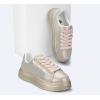imageLUCKY STEP Rhinestone Sneakers for Women Platform Sparkly Glitter Bling Tennis Shoes Fashion Bedazzled Wedding Bridal Party Walking SneakersGold