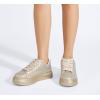 imageLUCKY STEP Rhinestone Sneakers for Women Platform Sparkly Glitter Bling Tennis Shoes Fashion Bedazzled Wedding Bridal Party Walking SneakersGold
