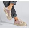 imageLUCKY STEP Rhinestone Sneakers for Women Platform Sparkly Glitter Bling Tennis Shoes Fashion Bedazzled Wedding Bridal Party Walking SneakersPinkGold