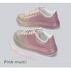 imageLUCKY STEP Rhinestone Sneakers for Women Platform Sparkly Glitter Bling Tennis Shoes Fashion Bedazzled Wedding Bridal Party Walking SneakersPinkGold Rhinestone