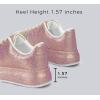 imageLUCKY STEP Rhinestone Sneakers for Women Platform Sparkly Glitter Bling Tennis Shoes Fashion Bedazzled Wedding Bridal Party Walking SneakersPinkGold Rhinestone