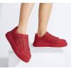 imageLUCKY STEP Rhinestone Sneakers for Women Platform Sparkly Glitter Bling Tennis Shoes Fashion Bedazzled Wedding Bridal Party Walking SneakersRed Rhinestone
