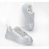 imageLUCKY STEP Rhinestone Sneakers for Women Platform Sparkly Glitter Bling Tennis Shoes Fashion Bedazzled Wedding Bridal Party Walking SneakersSilver Rhinestone