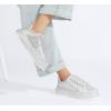 imageLUCKY STEP Rhinestone Sneakers for Women Platform Sparkly Glitter Bling Tennis Shoes Fashion Bedazzled Wedding Bridal Party Walking SneakersSilver Rhinestone