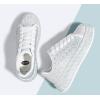 imageLUCKY STEP Rhinestone Sneakers for Women Platform Sparkly Glitter Bling Tennis Shoes Fashion Bedazzled Wedding Bridal Party Walking SneakersWhite Rhinestone