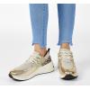 imageLUCKY STEP Womens High Heel Wedge Sneakers Fashion Cliff Platform Retro Lace Up Casual ShoesGoldLeopard