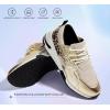 imageLUCKY STEP Womens High Heel Wedge Sneakers Fashion Cliff Platform Retro Lace Up Casual ShoesGoldLeopard