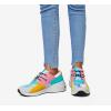 imageLUCKY STEP Womens High Heel Wedge Sneakers Fashion Cliff Platform Retro Lace Up Casual ShoesHologram WhiteMulti