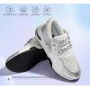 imageLUCKY STEP Womens High Heel Wedge Sneakers Fashion Cliff Platform Retro Lace Up Casual ShoesSilver