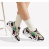 imageLUCKY STEP Womens Platform Colorful Fashion Sneakers Retro Colorblock Stylish Cute Chunky Dad Walking ShoesBlackGreen