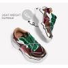 imageLUCKY STEP Womens Platform Colorful Fashion Sneakers Retro Colorblock Stylish Cute Chunky Dad Walking ShoesBrownMulti