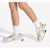 imageLUCKY STEP Womens Platform Colorful Fashion Sneakers Retro Colorblock Stylish Cute Chunky Dad Walking ShoesGoldWhite