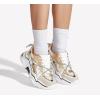 imageLUCKY STEP Womens Platform Colorful Fashion Sneakers Retro Colorblock Stylish Cute Chunky Dad Walking ShoesGoldWhite