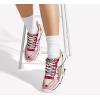 imageLUCKY STEP Womens Platform Colorful Fashion Sneakers Retro Colorblock Stylish Cute Chunky Dad Walking ShoesLeopardFushia
