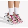 imageLUCKY STEP Womens Platform Colorful Fashion Sneakers Retro Colorblock Stylish Cute Chunky Dad Walking ShoesLeopardFushia