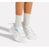 imageLUCKY STEP Womens Platform Colorful Fashion Sneakers Retro Colorblock Stylish Cute Chunky Dad Walking ShoesWhite