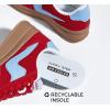 imageLUCKY STEP Womens Platform Fashion Sneakers Thick Sole Suede Genuine Leather Classic Rubber Gum Sole Low Top Casual Walking ShoesRedBlue