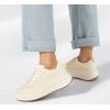imageLUCKY STEP Womens Platform Sneakers Rhinestone Fashion Chunky Casual Sparkly Retro Braided Walking ShoesBeige Knit