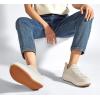 imageLUCKY STEP Womens Platform Sneakers Rhinestone Fashion Chunky Casual Sparkly Retro Braided Walking ShoesBeige Pearl