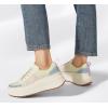 imageLUCKY STEP Womens Platform Sneakers Rhinestone Fashion Chunky Casual Sparkly Retro Braided Walking ShoesBeigeBlue Multi Knit