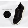 imageLUCKY STEP Womens Platform Sneakers Rhinestone Fashion Chunky Casual Sparkly Retro Braided Walking ShoesBlack Knit