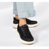 imageLUCKY STEP Womens Platform Sneakers Rhinestone Fashion Chunky Casual Sparkly Retro Braided Walking ShoesBlack Knit