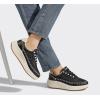 imageLUCKY STEP Womens Platform Sneakers Rhinestone Fashion Chunky Casual Sparkly Retro Braided Walking ShoesBlack Nylon