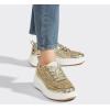 imageLUCKY STEP Womens Platform Sneakers Rhinestone Fashion Chunky Casual Sparkly Retro Braided Walking ShoesGold Glitter