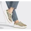 imageLUCKY STEP Womens Platform Sneakers Rhinestone Fashion Chunky Casual Sparkly Retro Braided Walking ShoesGold Glitter