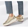 imageLUCKY STEP Womens Platform Sneakers Rhinestone Fashion Chunky Casual Sparkly Retro Braided Walking ShoesGold Knit