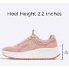 imageLUCKY STEP Womens Platform Sneakers Rhinestone Fashion Chunky Casual Sparkly Retro Braided Walking ShoesNude Woven