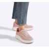 imageLUCKY STEP Womens Platform Sneakers Rhinestone Fashion Chunky Casual Sparkly Retro Braided Walking ShoesNude Woven