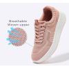 imageLUCKY STEP Womens Platform Sneakers Rhinestone Fashion Chunky Casual Sparkly Retro Braided Walking ShoesNude Woven