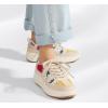 imageLUCKY STEP Womens Platform Sneakers Rhinestone Fashion Chunky Casual Sparkly Retro Braided Walking ShoesNudeFlower Knit