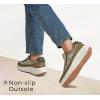 imageLUCKY STEP Womens Platform Sneakers Rhinestone Fashion Chunky Casual Sparkly Retro Braided Walking ShoesOlive Multi Knit