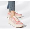 imageLUCKY STEP Womens Platform Sneakers Rhinestone Fashion Chunky Casual Sparkly Retro Braided Walking ShoesPink Knit