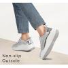 imageLUCKY STEP Womens Platform Sneakers Rhinestone Fashion Chunky Casual Sparkly Retro Braided Walking ShoesSilver Glitter