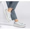 imageLUCKY STEP Womens Platform Sneakers Rhinestone Fashion Chunky Casual Sparkly Retro Braided Walking ShoesWhite Glitter