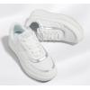 imageLUCKY STEP Womens Platform Sneakers Rhinestone Fashion Chunky Casual Sparkly Retro Braided Walking ShoesWhite Nylon