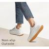 imageLUCKY STEP Womens Platform Sneakers Rhinestone Fashion Chunky Casual Sparkly Retro Braided Walking ShoesWhite Nylon