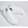 imageLUCKY STEP Womens Platform Sneakers Rhinestone Fashion Chunky Casual Sparkly Retro Braided Walking ShoesWhite Pu